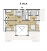 Дом из профилированного бруса VZ-348 